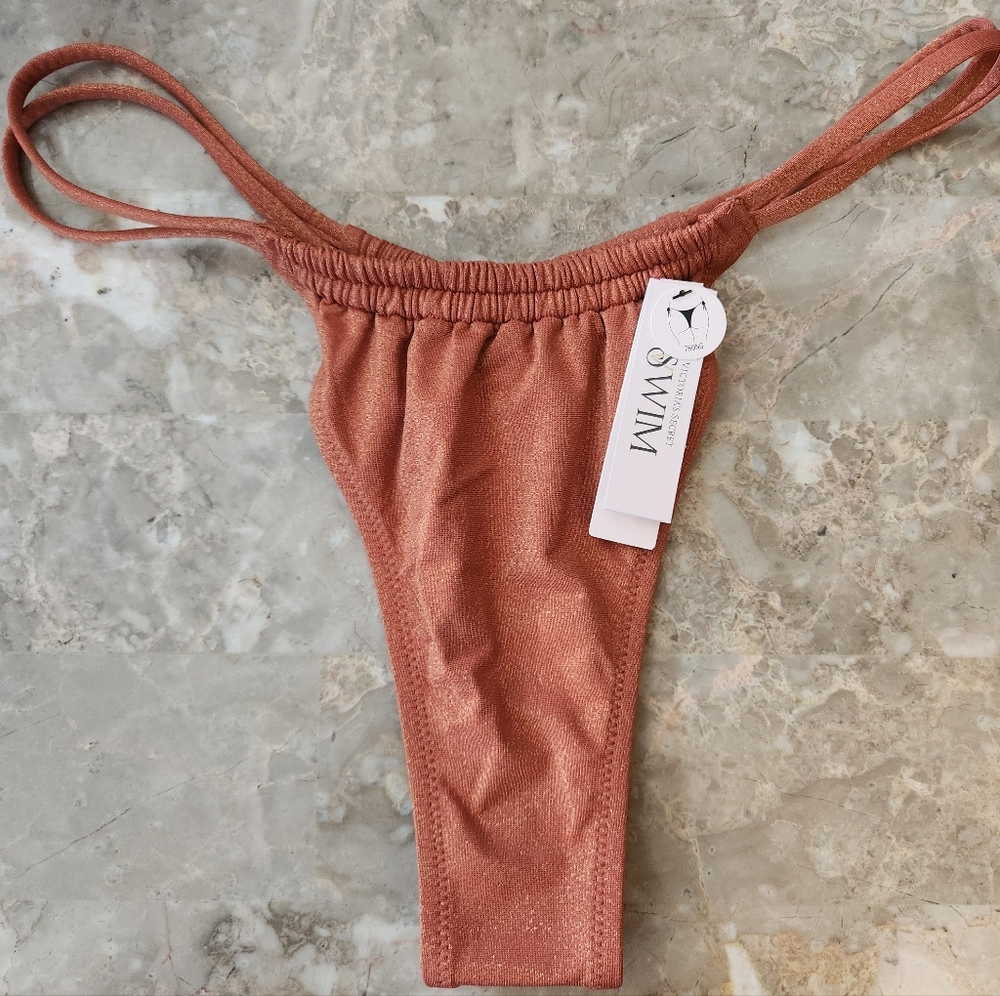 XS VS Swim Ruched Thong Bikini Bottom Tropical Island Getaway
